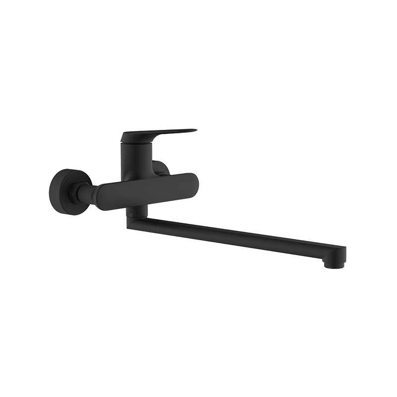 صنبور مطبخ مثبت على الحائط بمقبض واحد