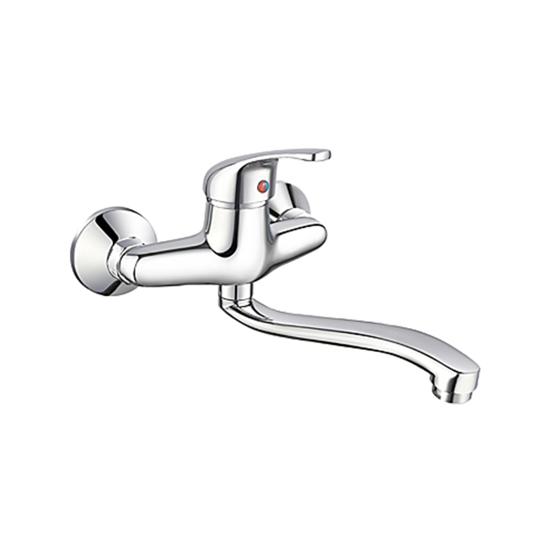 صنبور مطبخ مثبت على الحائط بمقبض واحد