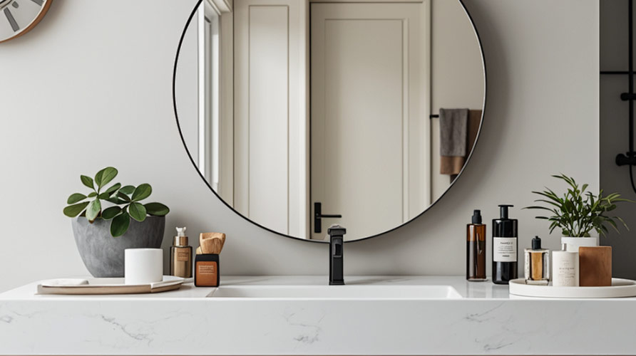 صنبور حوض الماء البارد بمقبض واحد.