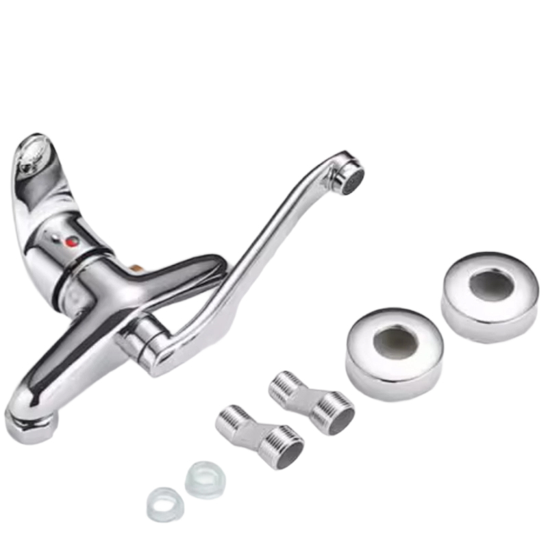 صنبور مطبخ مثبت على الحائط بمقبض واحد